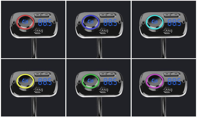 Car Bluetooth MP3 Player HD Audio & Ambient Lighting