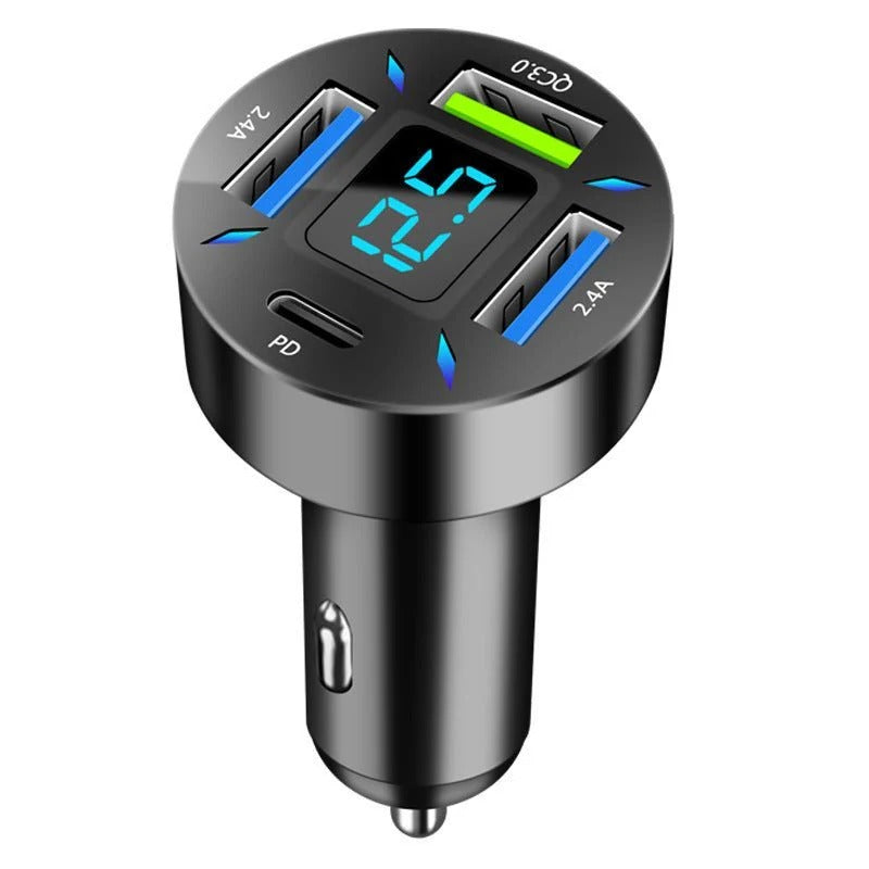 4-Port Smart Fast Car Charger