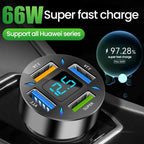 4-Port Smart Fast Car Charger
